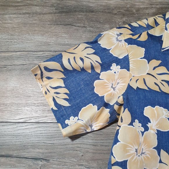 Paradise Bay Mens Medium Short Sleeve Shirt Vintage Hawaii Vacation Relaxed Casu - Picture 3 of 11